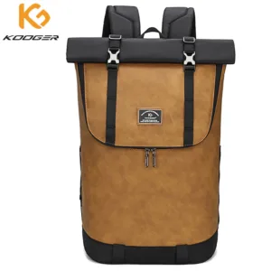 Laptop Backpack Women Men Roll Top Waterproof Travel Hiking Rucksack Lightweight Casual Daypack Stylish School Bag